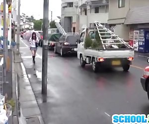 Teen colegial seduz